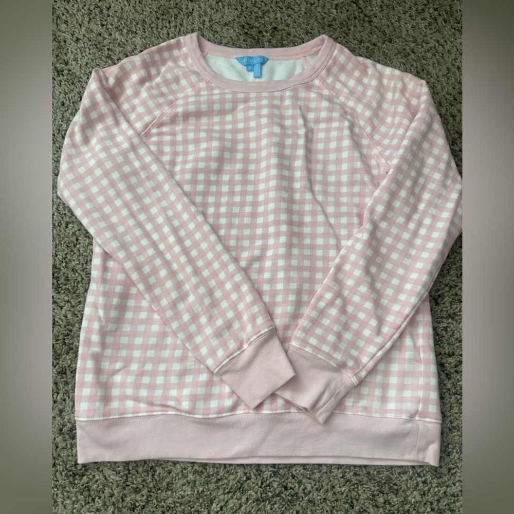 Draper James Pink Gingham Top
